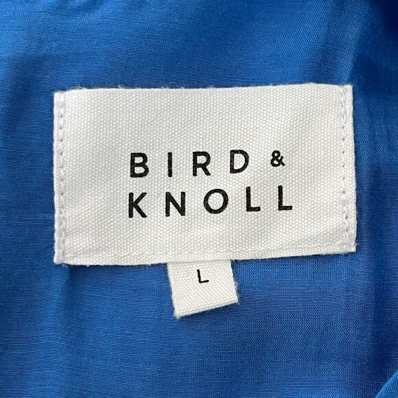 Bird & Knoll Women's Blue Farren Maxi Sleeveless Pleated Dress Size Large - Picture 8 of 13